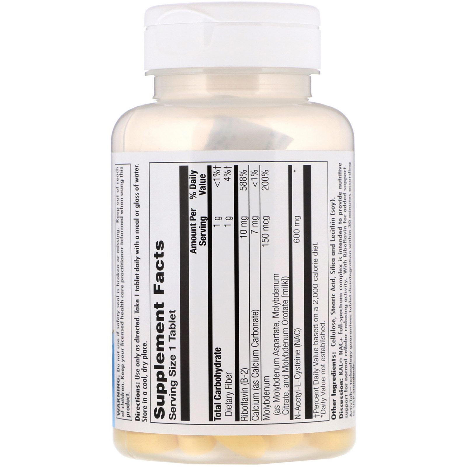 KAL, NAC+, 60 Tablets - Imagem 2