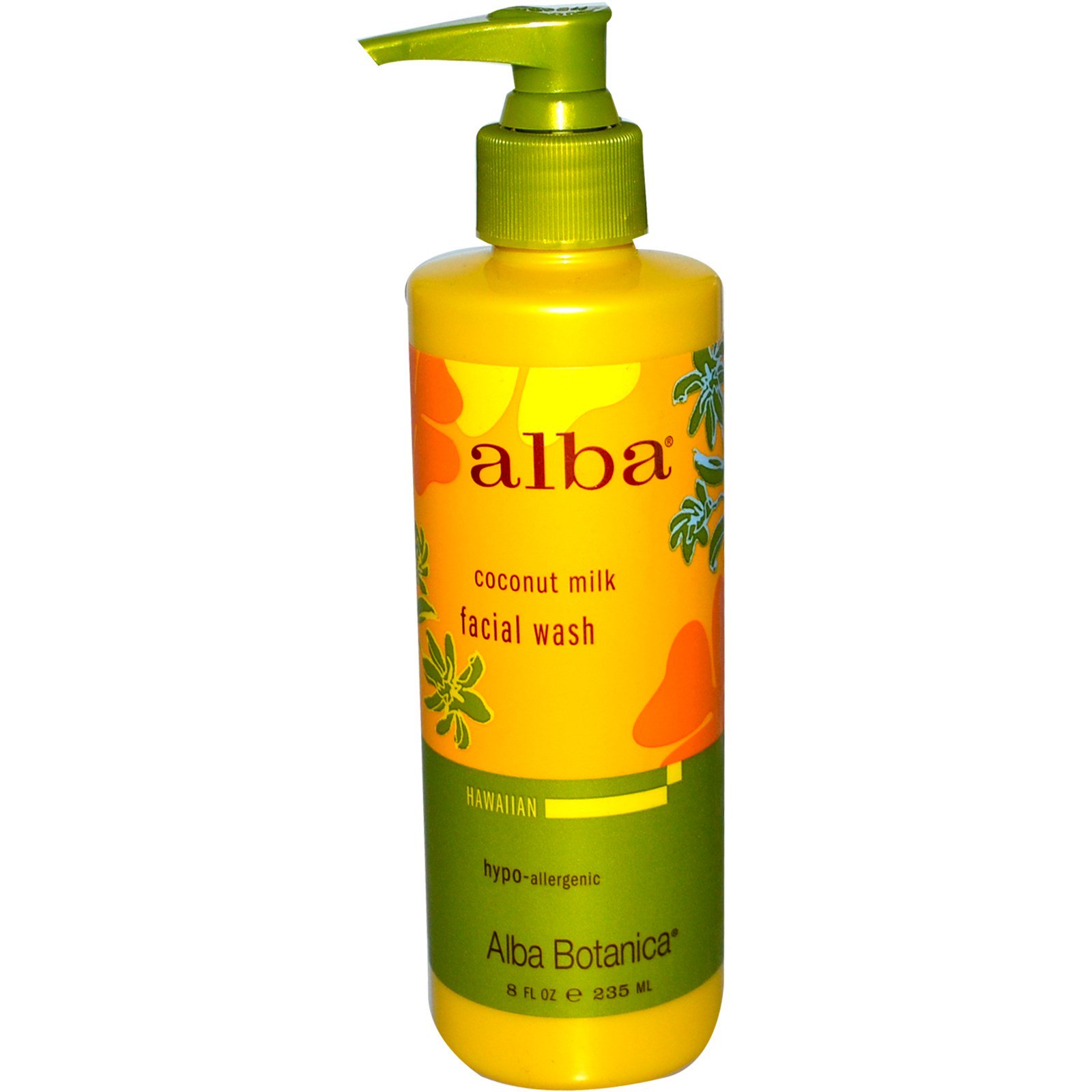 Alba Botanica, Sabonete Líquido Facial, Leite de Coco, 235 ml (8 fl oz)