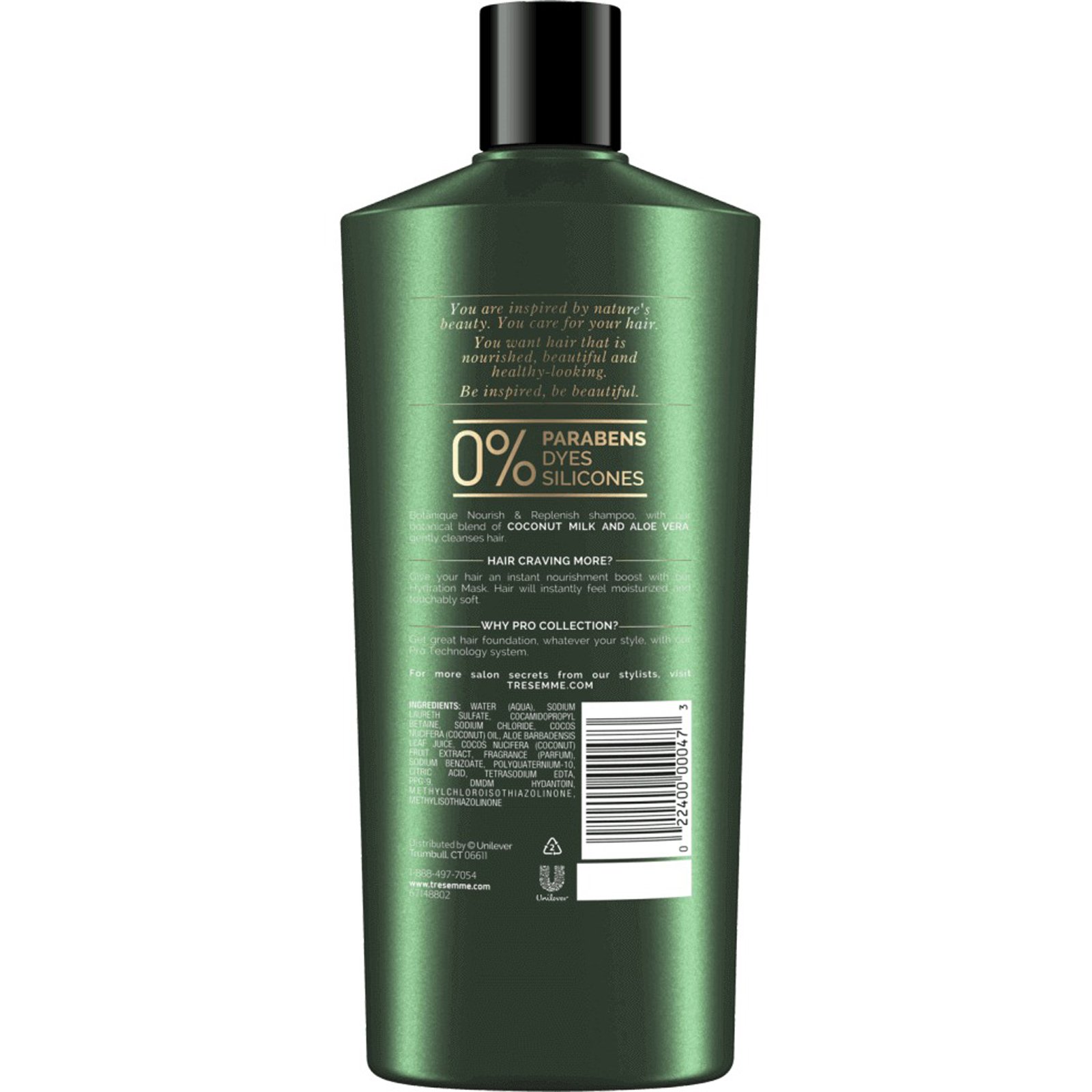 Tresemme, Botanique, shampoo hidratante e revitalizador, 650 ml - Imagem 2
