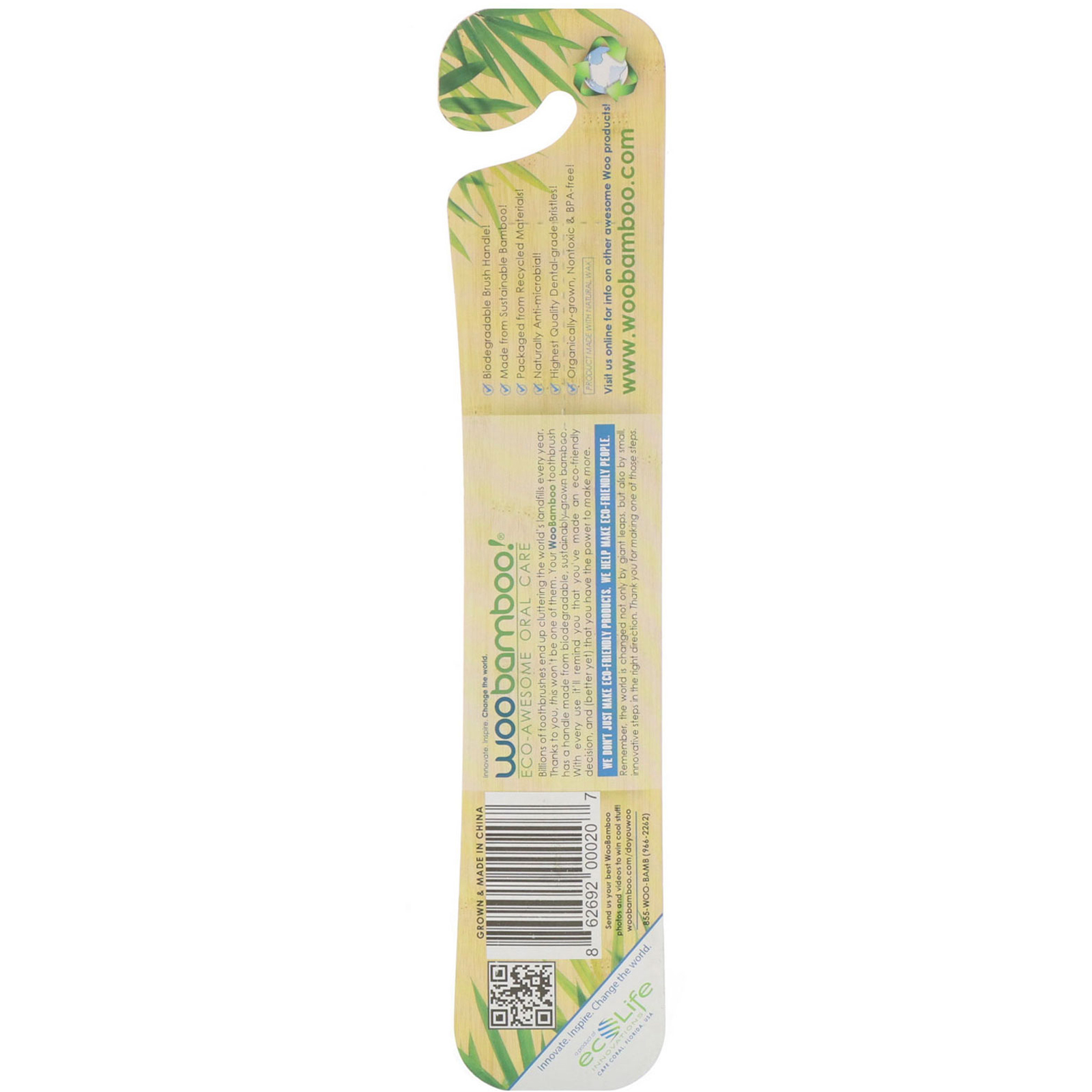 Woobamboo, Escova de Dentes Macia para Adultos, 1 Escova de Dentes - Imagem 2