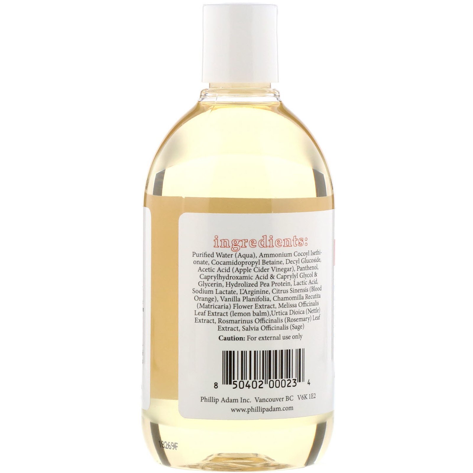 Phillip Adam, Shampoo, Orange Vanilla, 12 fl oz (355 ml) - Imagem 2