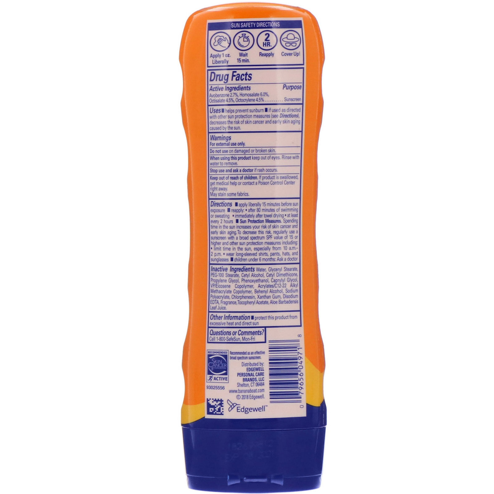 Banana Boat, Ultra Sport, loção de proteção solar, Espectro amplo FPS 30, 236 ml - Imagem 2