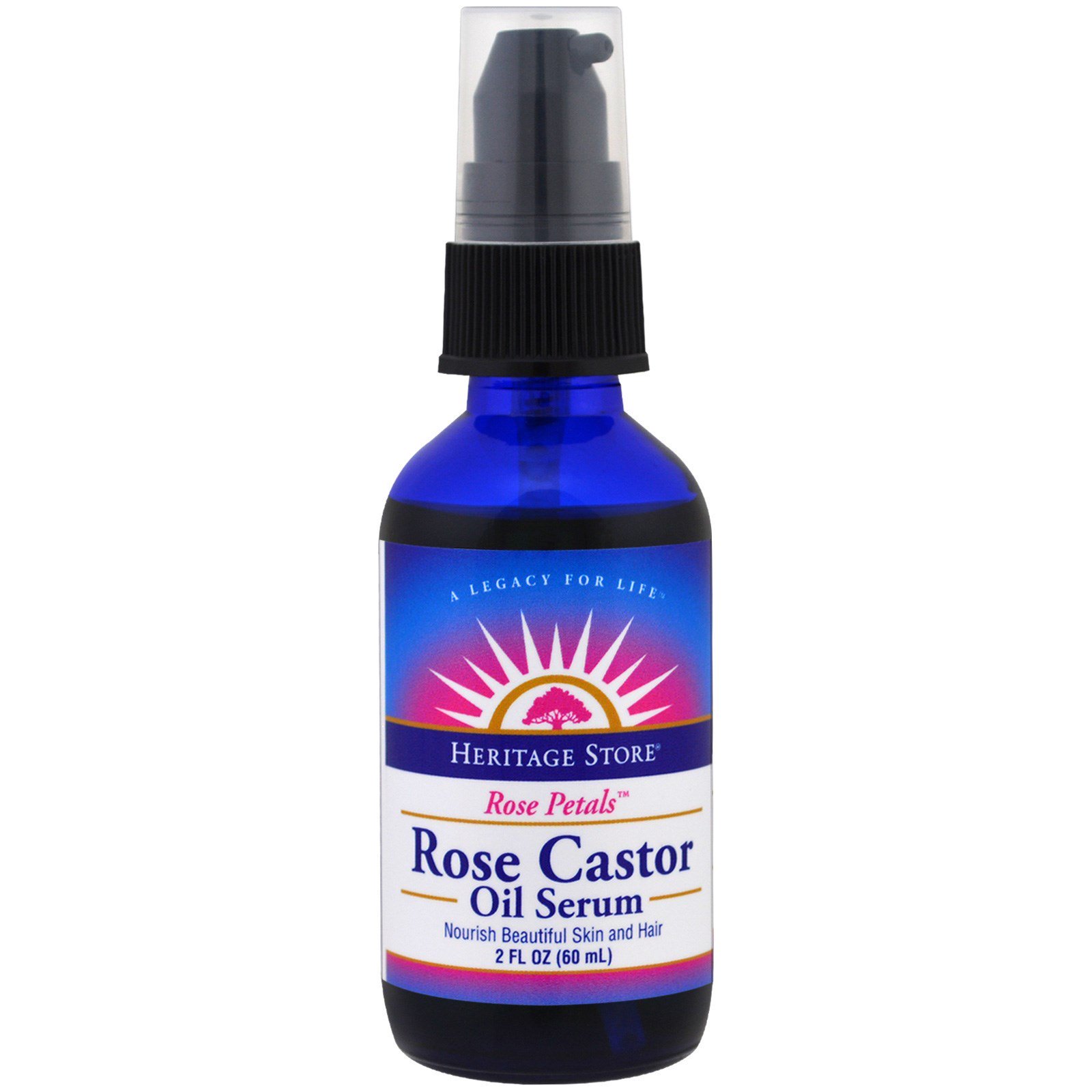 Heritage Store, Soro lubrificante Rose Castor, 2 fl oz (60 ml)