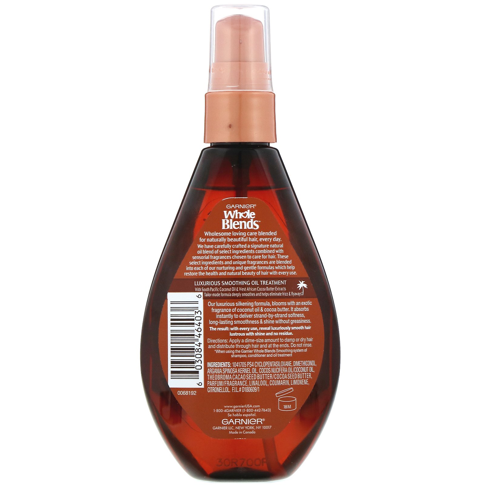 Garnier, Whole Blends, Óleo suavizante com óleo de coco e manteiga de cacau, 100 ml - Imagem 2