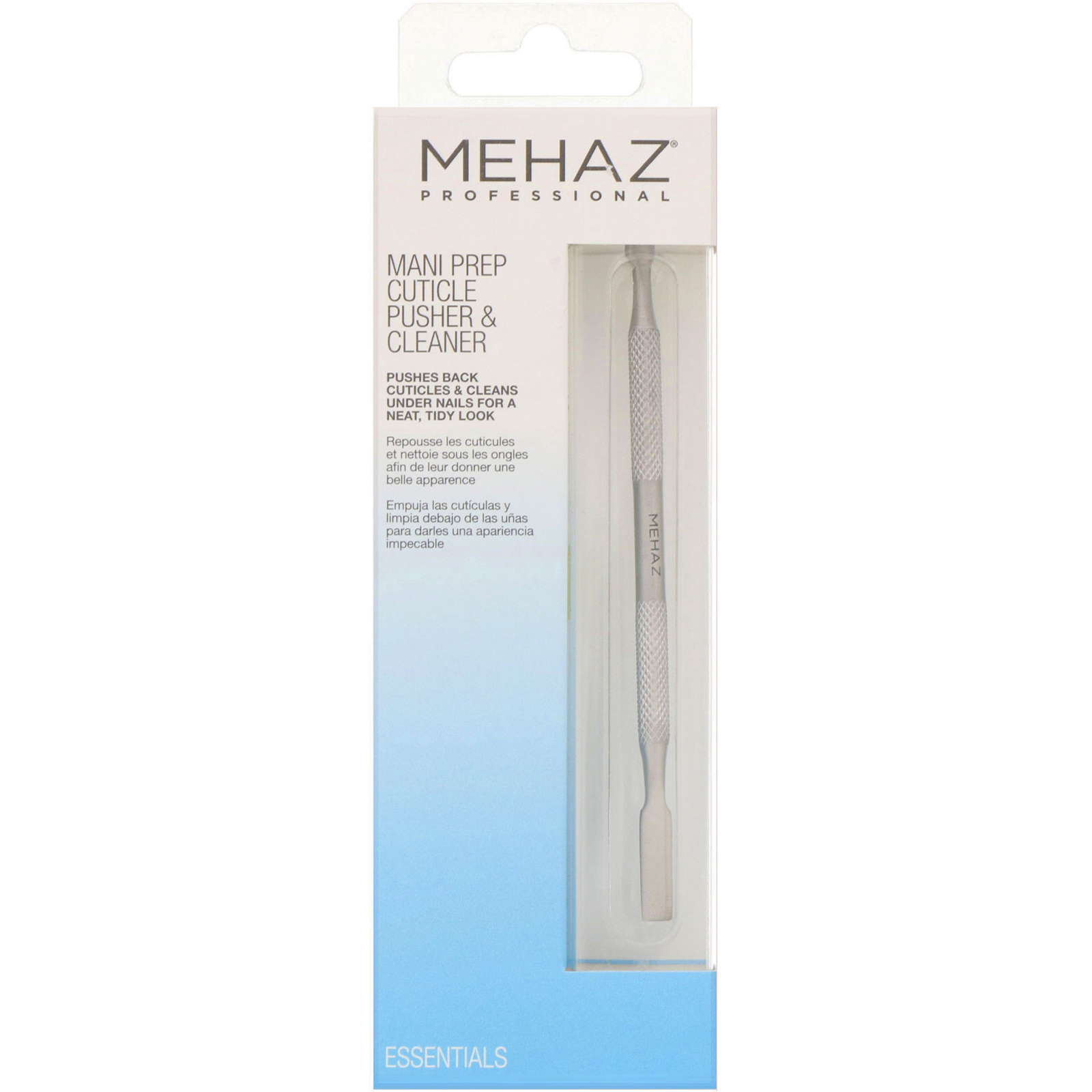 Mehaz, Empurrador e limpador de cutículas pré-manicure, 1 empurrador e limpador - Imagem 2
