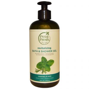 Petal Fresh, Puro, Gel Revitalizante de Banho e Ducha, Alecrim e Menta, 16 fl oz (475 ml)