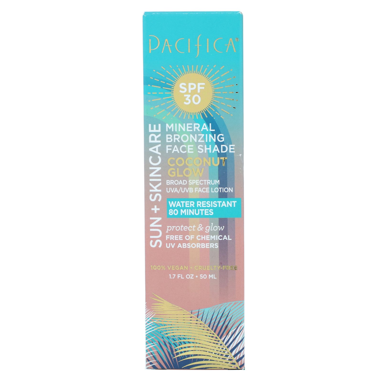 Pacifica, Sun + Skincare, Mineral Bronzing Face Shade, SPF 30, Coconut Glow, 1.7 fl oz (50 ml) - Imagem 2