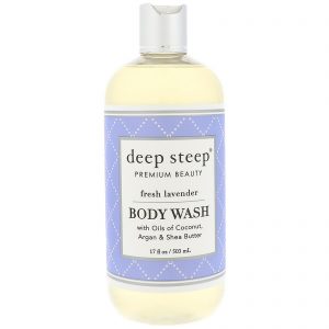 Deep Steep, Body Wash, Fresh Lavender, 17 fl oz (503 ml)