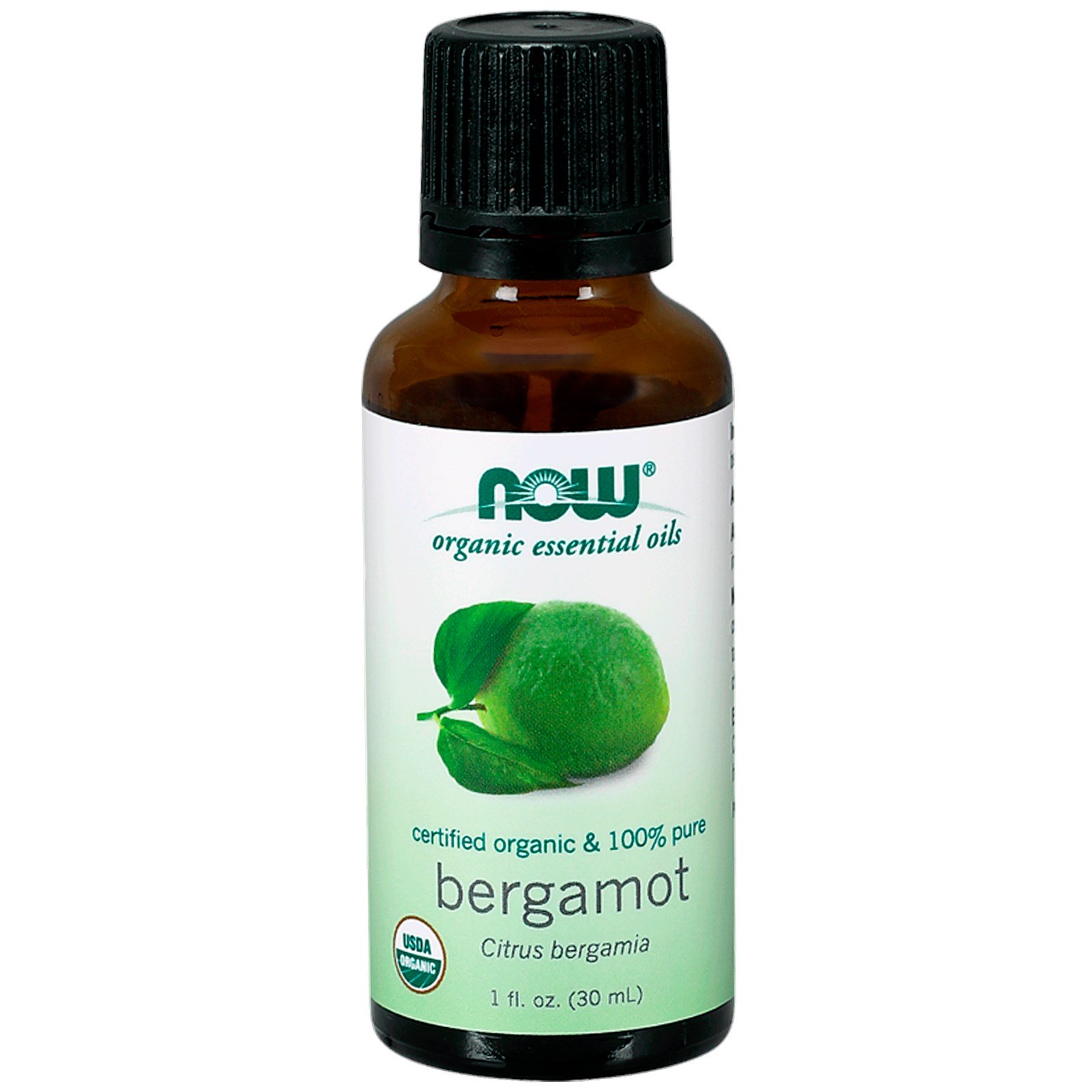 Now Foods, Óleos Essenciais Orgânicos, Bergamota, 1 fl oz (30 ml)