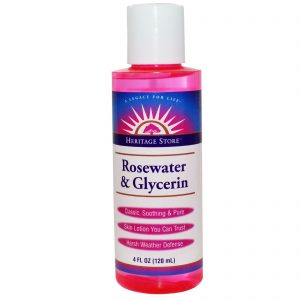 Heritage Store, Água de Rosas e Glicerina, 4 fl oz (120 ml)