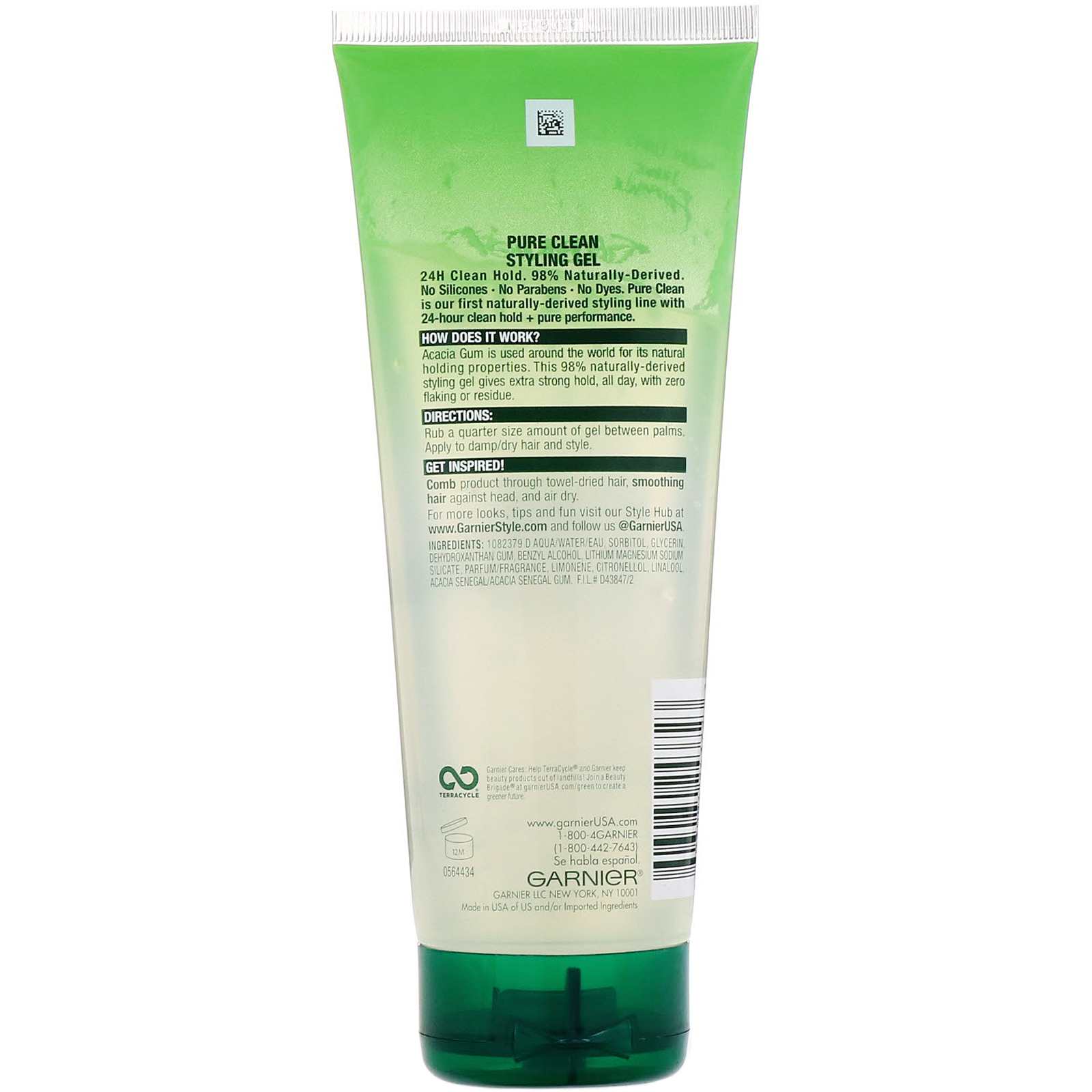 Garnier, Fructis, Pure Clean, gel modelador, 200 ml - Imagem 2