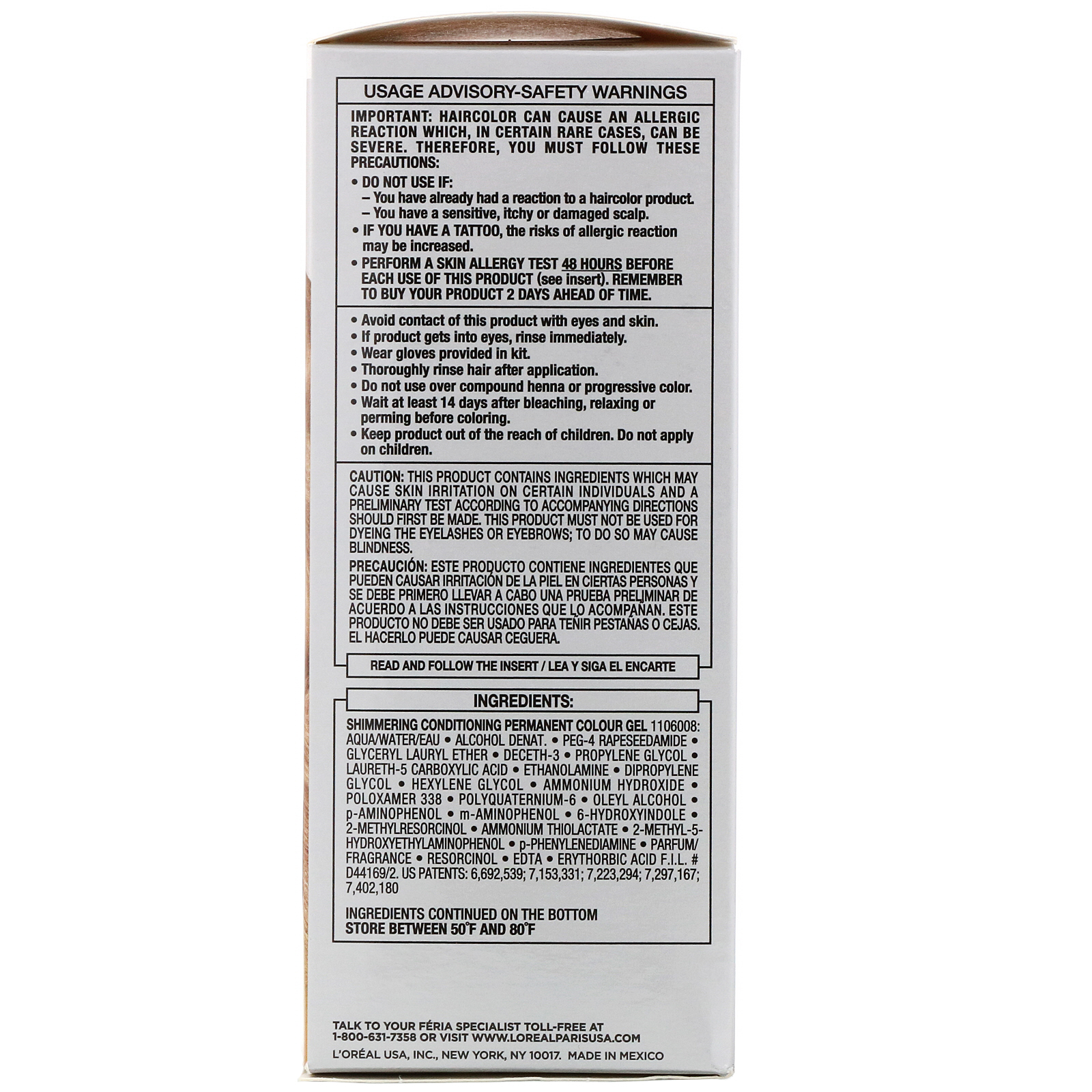 L'Oreal, Féria, cor brilhante multifacetada, Light Golden Brown 63, 1 Aplicação - Imagem 2