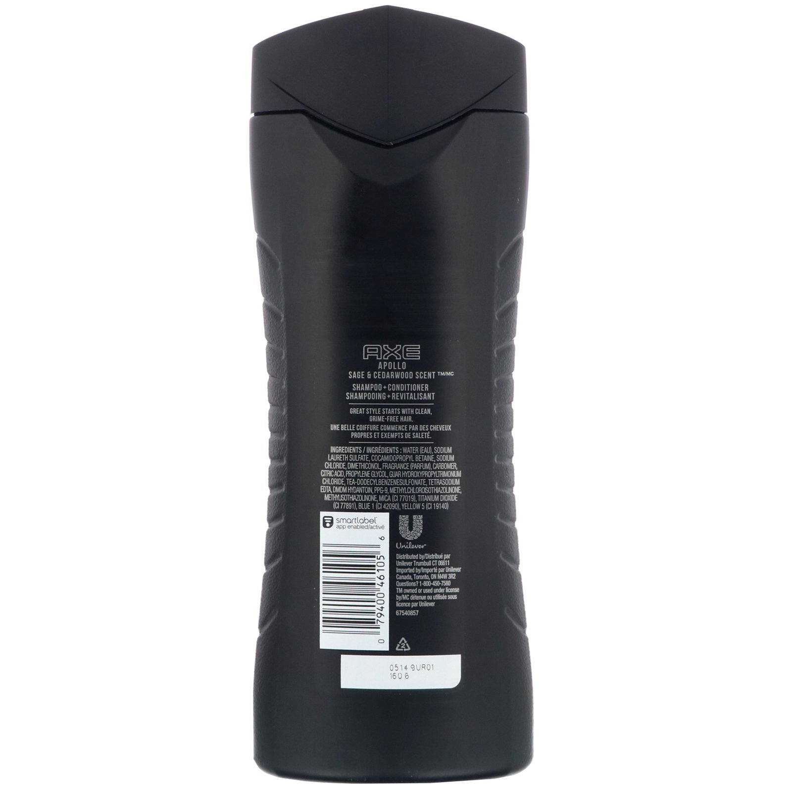 Axe, Apollo, Shampoo e condicionador 2 em 1, Aroma de sálvia e cedro, 473 ml - Imagem 2