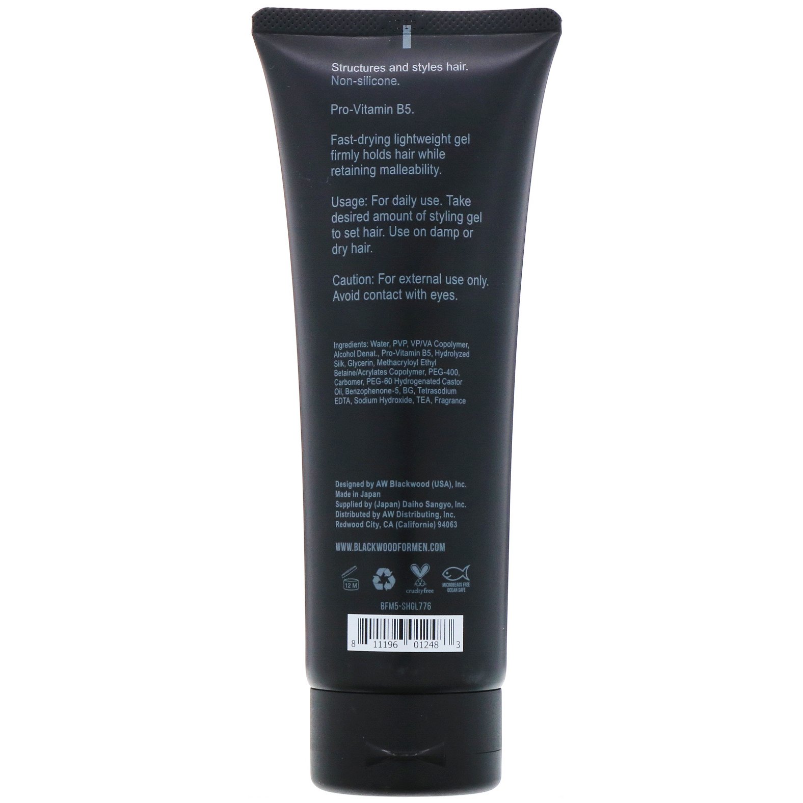 Blackwood For Men, Biofuse Hair, gel modelador, masculino, 220 g - Imagem 2