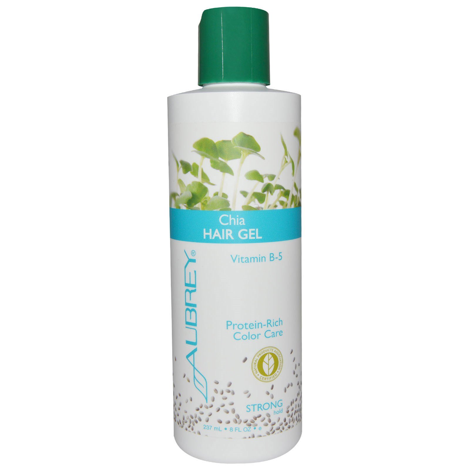Aubrey Organics, Gel de Cabelo com Chia, Firmeza, 237 ml