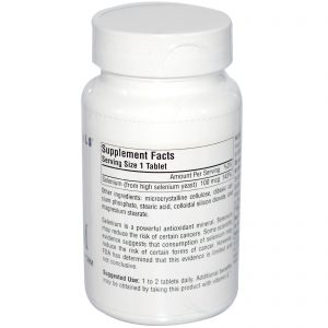 Source Naturals, Selênio, 100 mcg, 250 tabletes