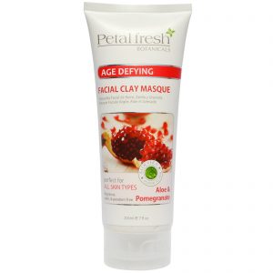 Petal Fresh, Botânicos, Máscara de Argila Anti-Envelhecimento, Aloe e Romã, 7 fl oz (200ml)