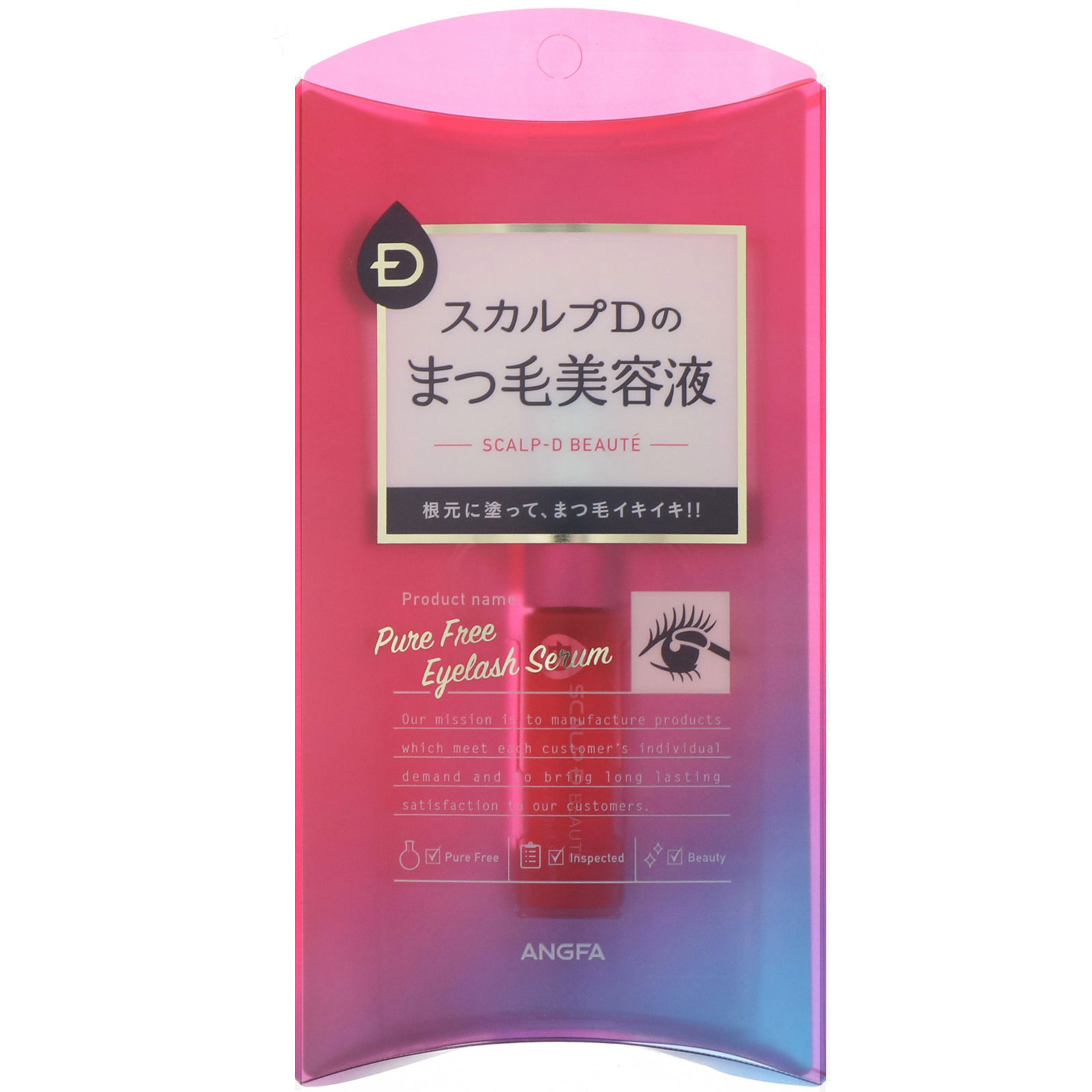 Angfa, Scalp-D Beaute, Sérum para cílios Pure Free, 6 ml - Imagem 2