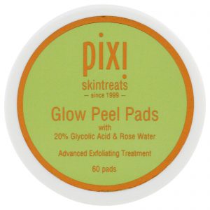 Pixi Beauty, Glow Peel Pads, Tratamento Esfoliante Avançado, 60 Esponjas