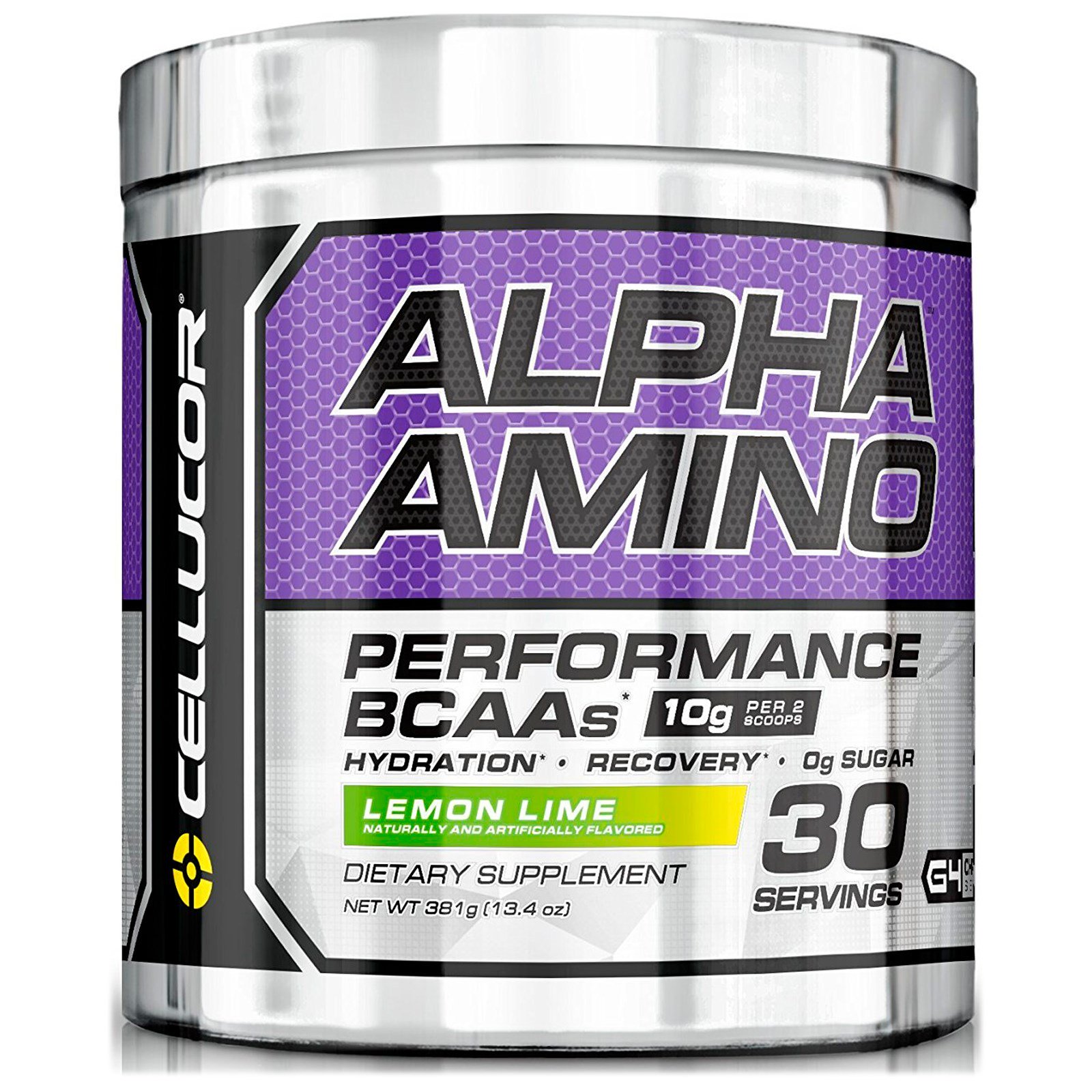 Cellucor, Alpha Amino. BCAAs de Desempenho, Lima Limão, 381 g (13,4 oz)