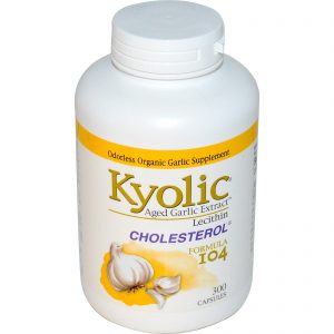Kyolic, Extrato de Alho Envelhecido com Lecitina, Fórmula de Colesterol 104, 300 Cápsulas