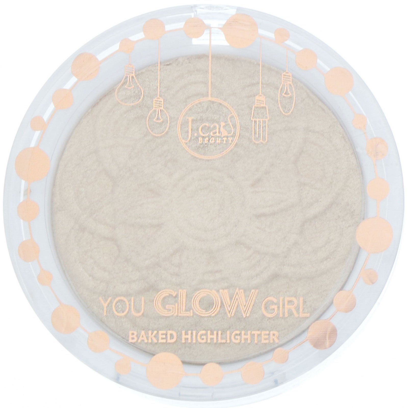 J.Cat Beauty, You Glow Girl, Iluminador Baked, YGG105 Luz da lua, 8,5 g - Imagem 2