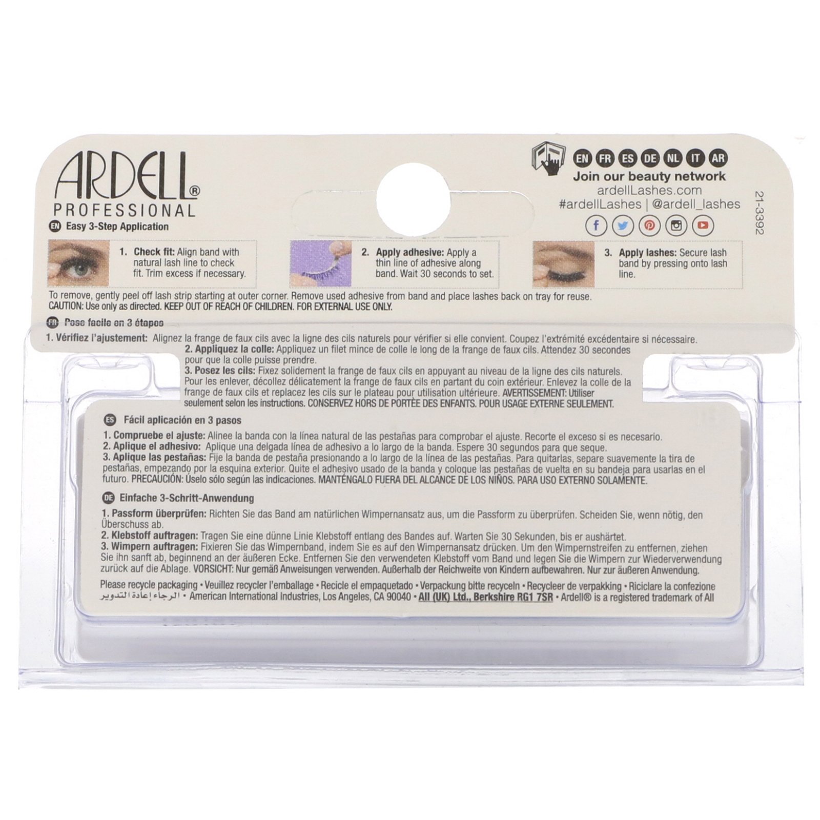 Ardell, Natural, Cílios #105, 1 Par - Imagem 2