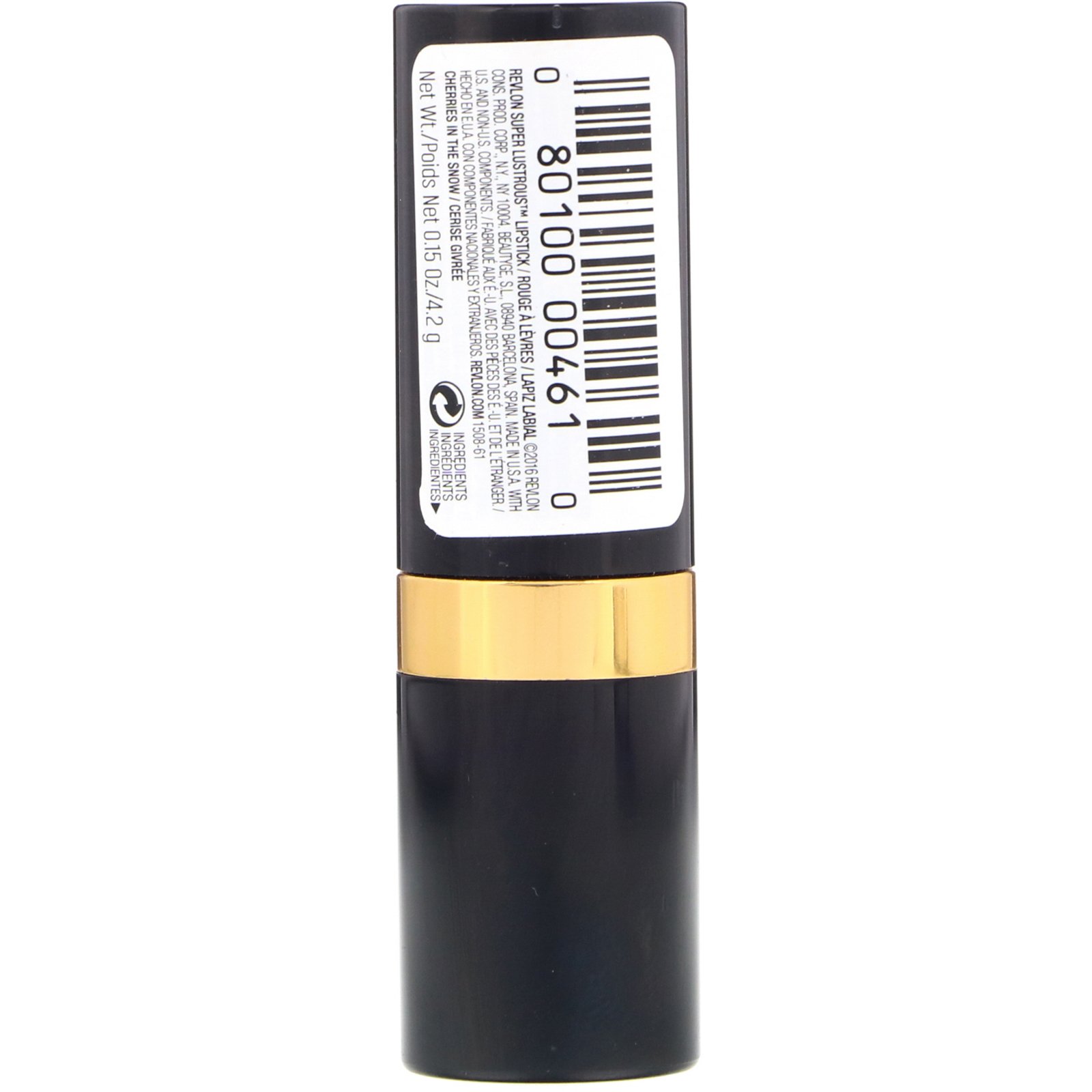 Revlon, Batom em creme Super Lustrous, Cherries In Snow 440, 4,2 g - Imagem 2