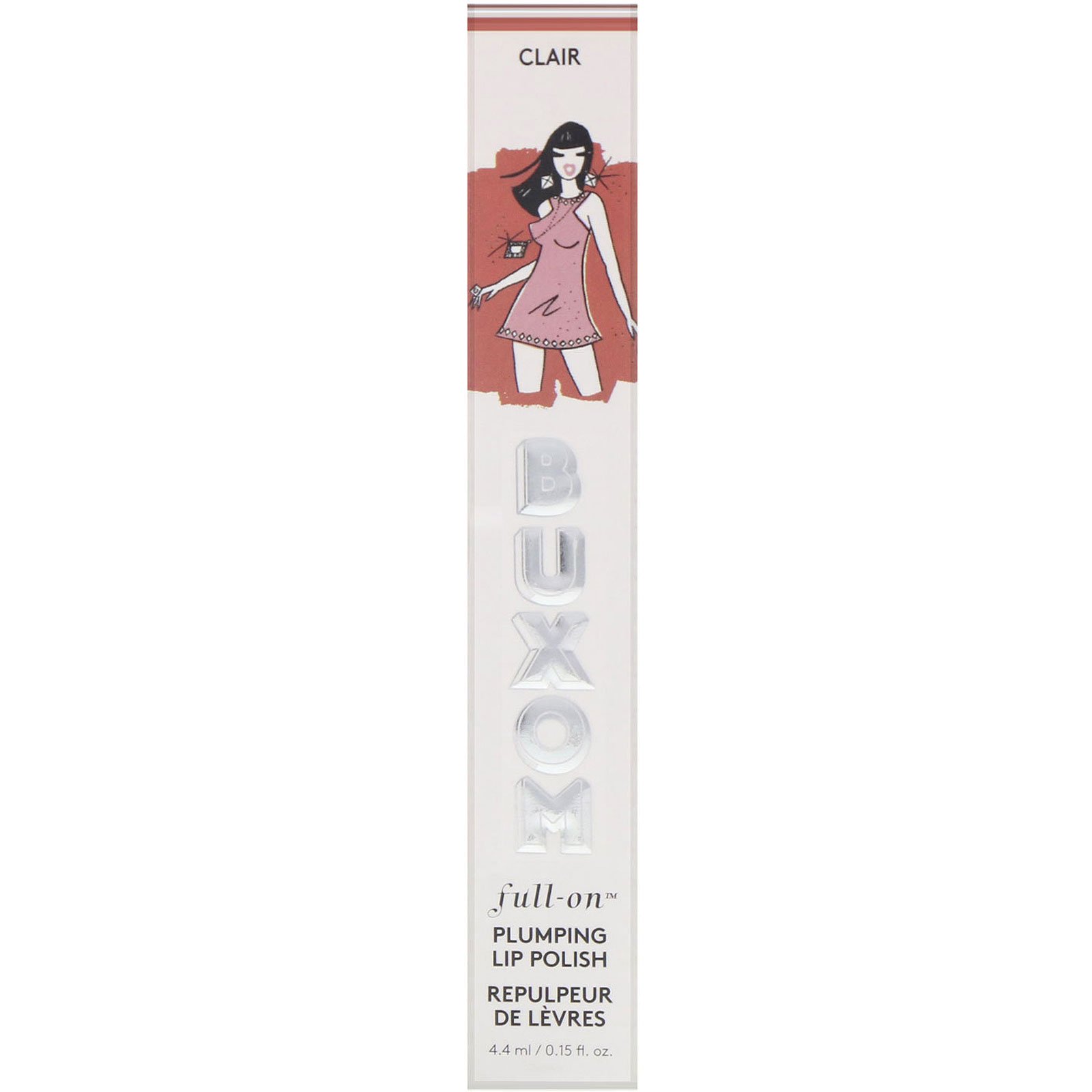 Buxom, Full-On, Plumping Lip Polish, Clair, 0.15 fl oz (4.4 ml) - Imagem 2