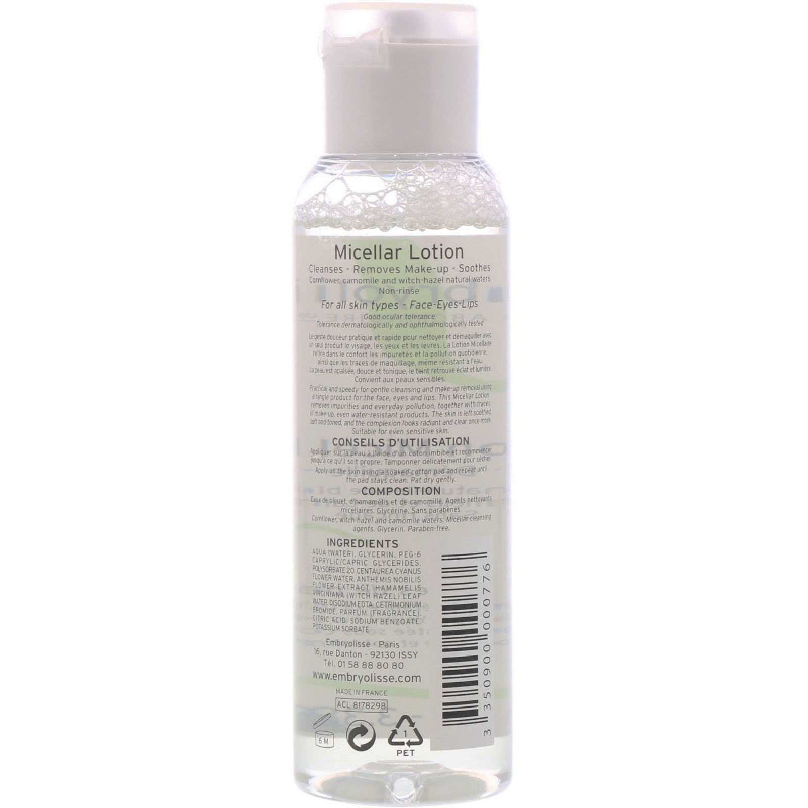 Embryolisse, Loção Micelar, 3,38 fl oz (100 ml) - Imagem 2