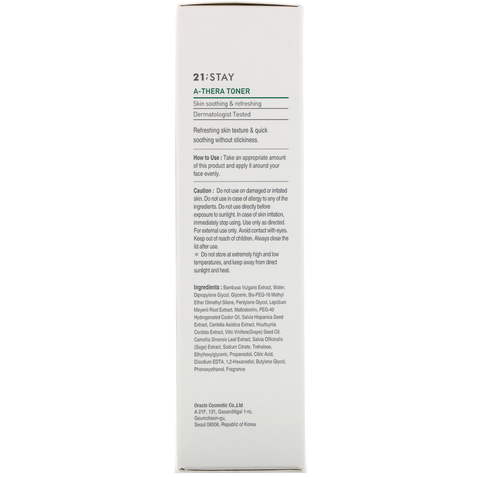 Dr. Oracle, 21;Stay, A-Thera Toner, 4.05 fl oz (120 ml) - Imagem 3