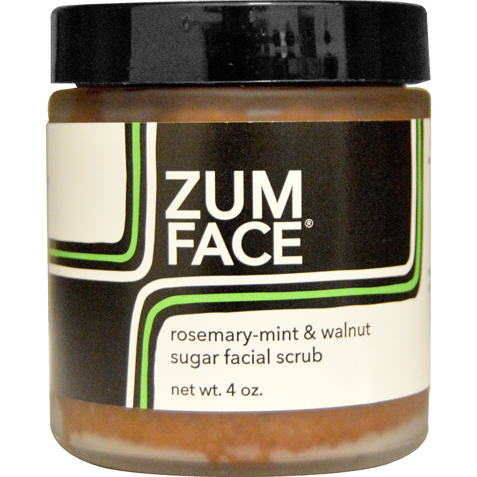 Indigo Wild, Zum Face, Esfoliante Facial de Açúcar com Alecrim, Menta e Noz, 4 oz