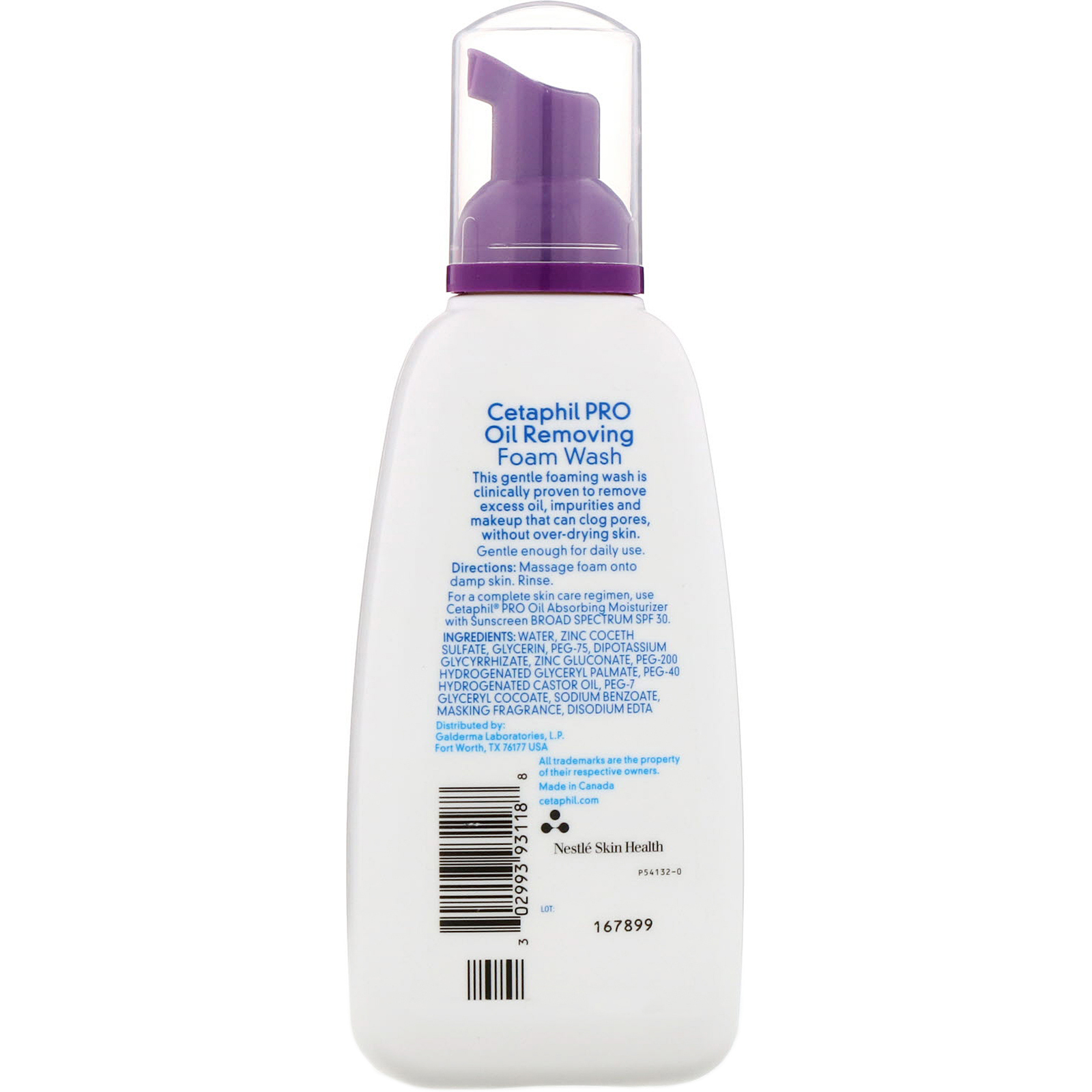 Cetaphil, Pro, espuma de limpeza para remoção de oleosidade, pele oleosa, 237 ml - Imagem 2