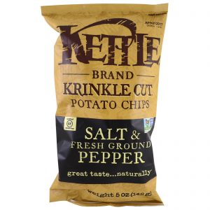 Kettle Foods, Salgadinho de Batata, Sal e Pimenta Fresca Moída, 142 g