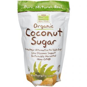 Now Foods, Real Food, Açúcar de Coco Orgânico, 16 oz (454 g)