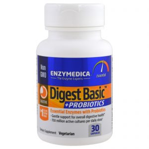 Enzymedica, Digest básico + probióticos, 30 Cápsulas