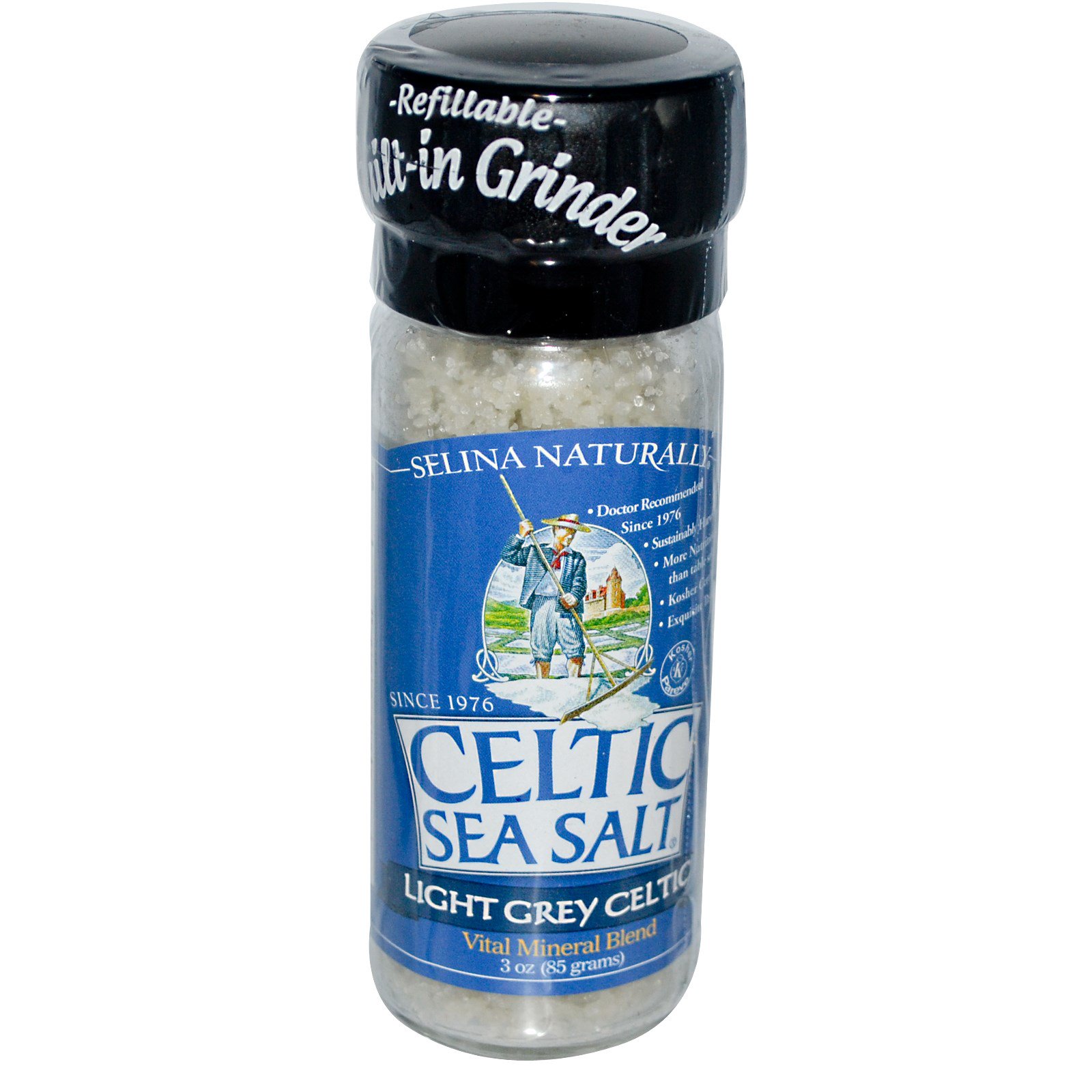 Celtic Sea Salt, Celtic cinza claro, 3 oz (85 g)