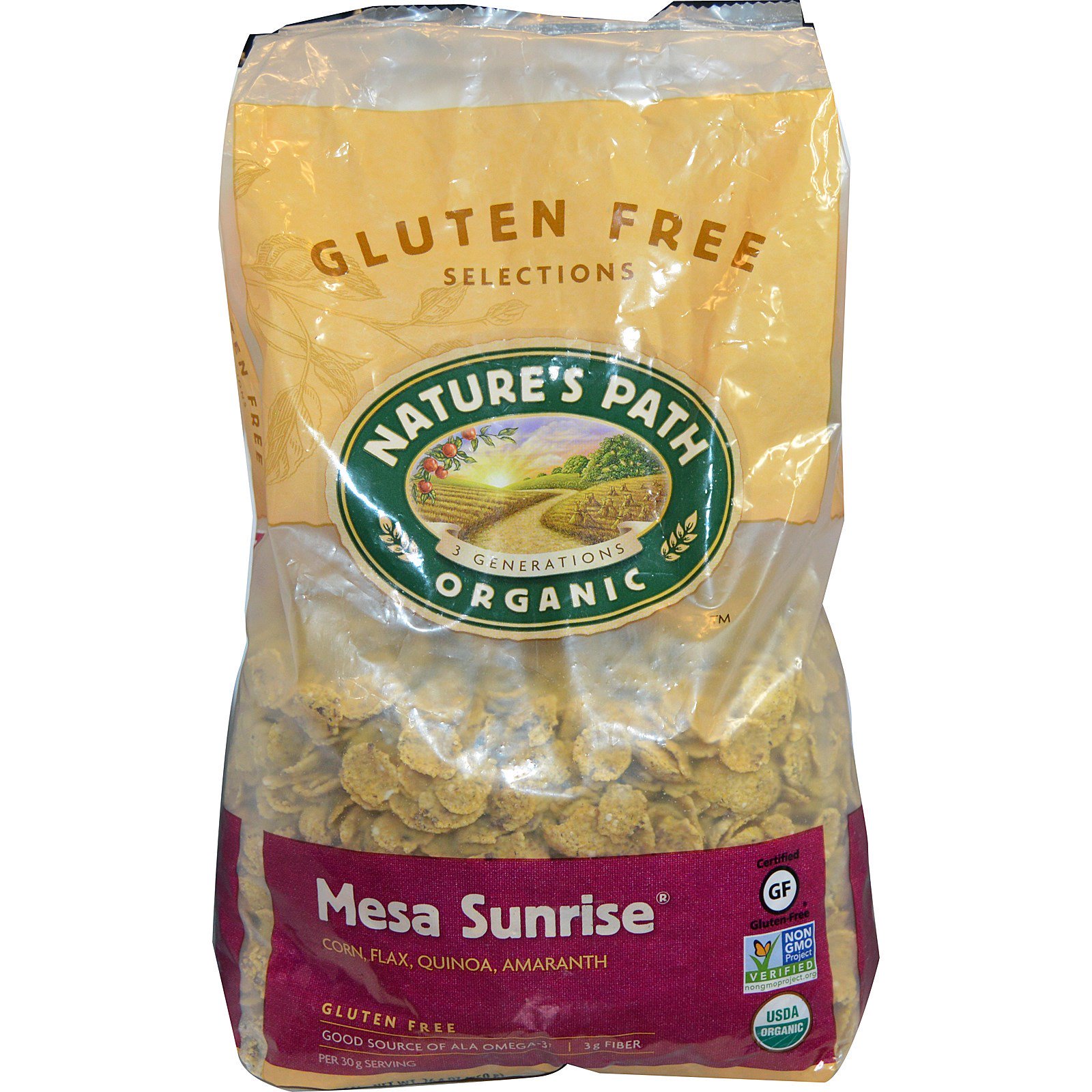 Nature's Path, Mesa Sunrise, Orgânico, Cereal Sem Glúten, 26.4 oz (750ml)