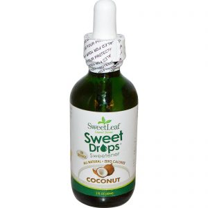 Wisdom Natural, Adoçante Doce Folha de Estévia, Adoçante Líquido, Coco, 2 fl oz (60 ml)