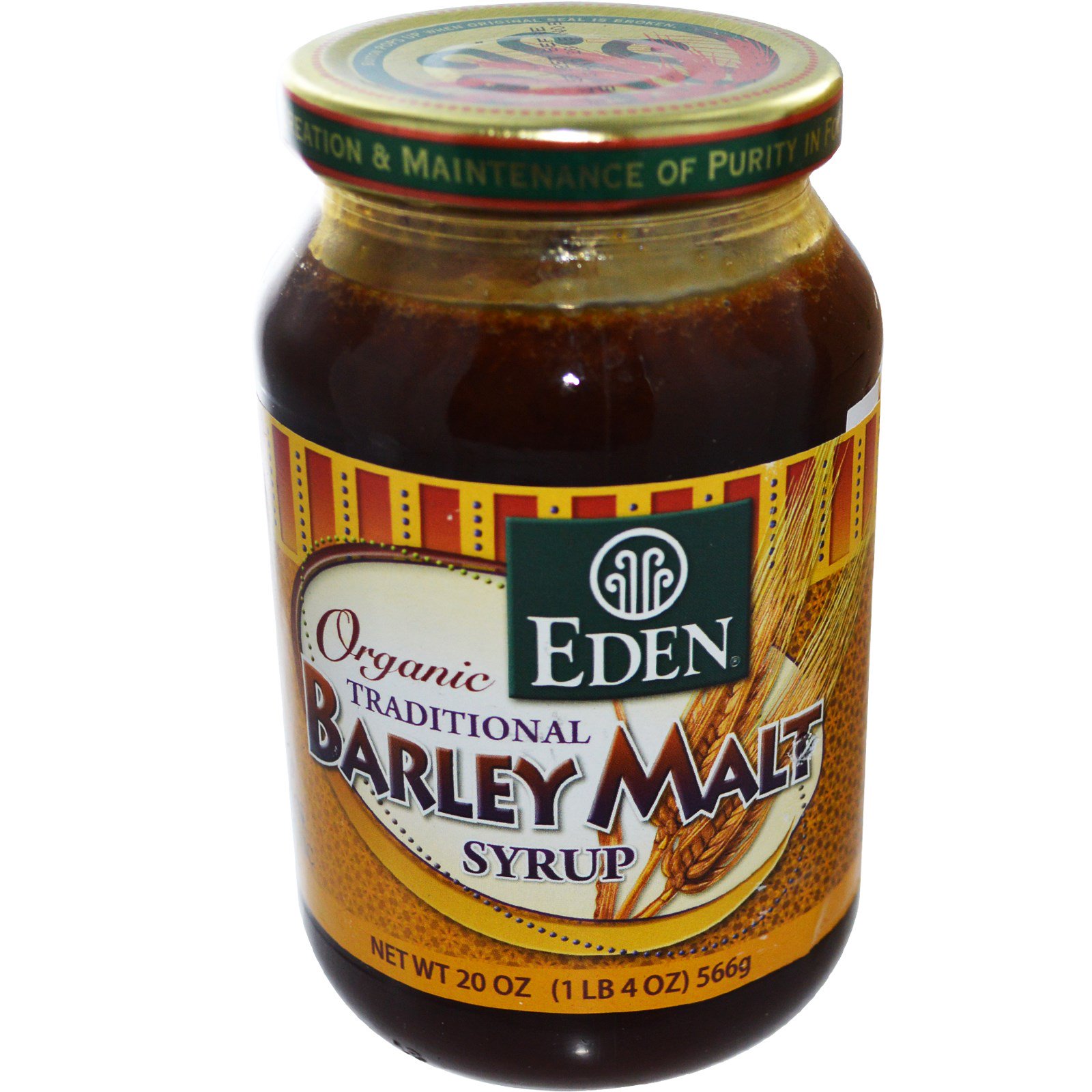 Eden Foods, Xarope de Malte de Cevada Orgânico Tradicional, 20 oz (566 g)