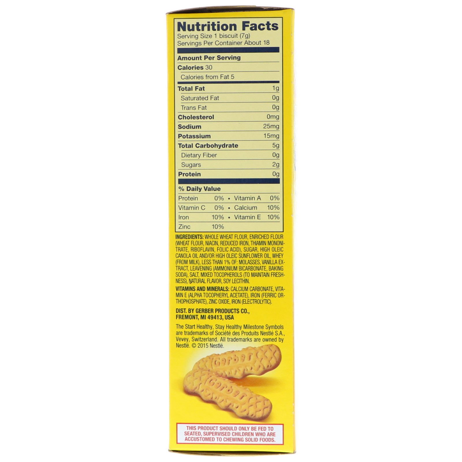 Gerber, Lil' Biscuits, 12+ Months, 4.44 oz (126 g) - Imagem 2