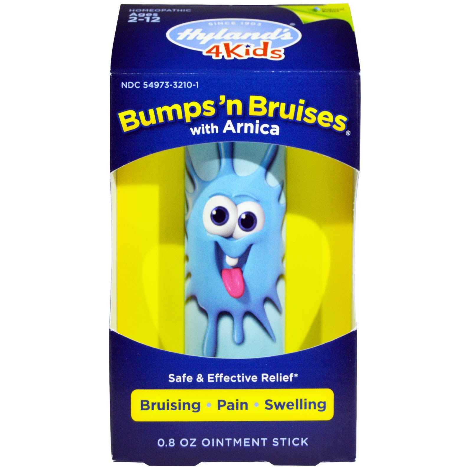 Hyland's, Infantil, Bumps 'n Bruises, com Arnica, Pomada em Bastão, 0,8 oz