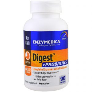 Enzymedica, Digestivo + Probióticos, 90 Ccápsuas