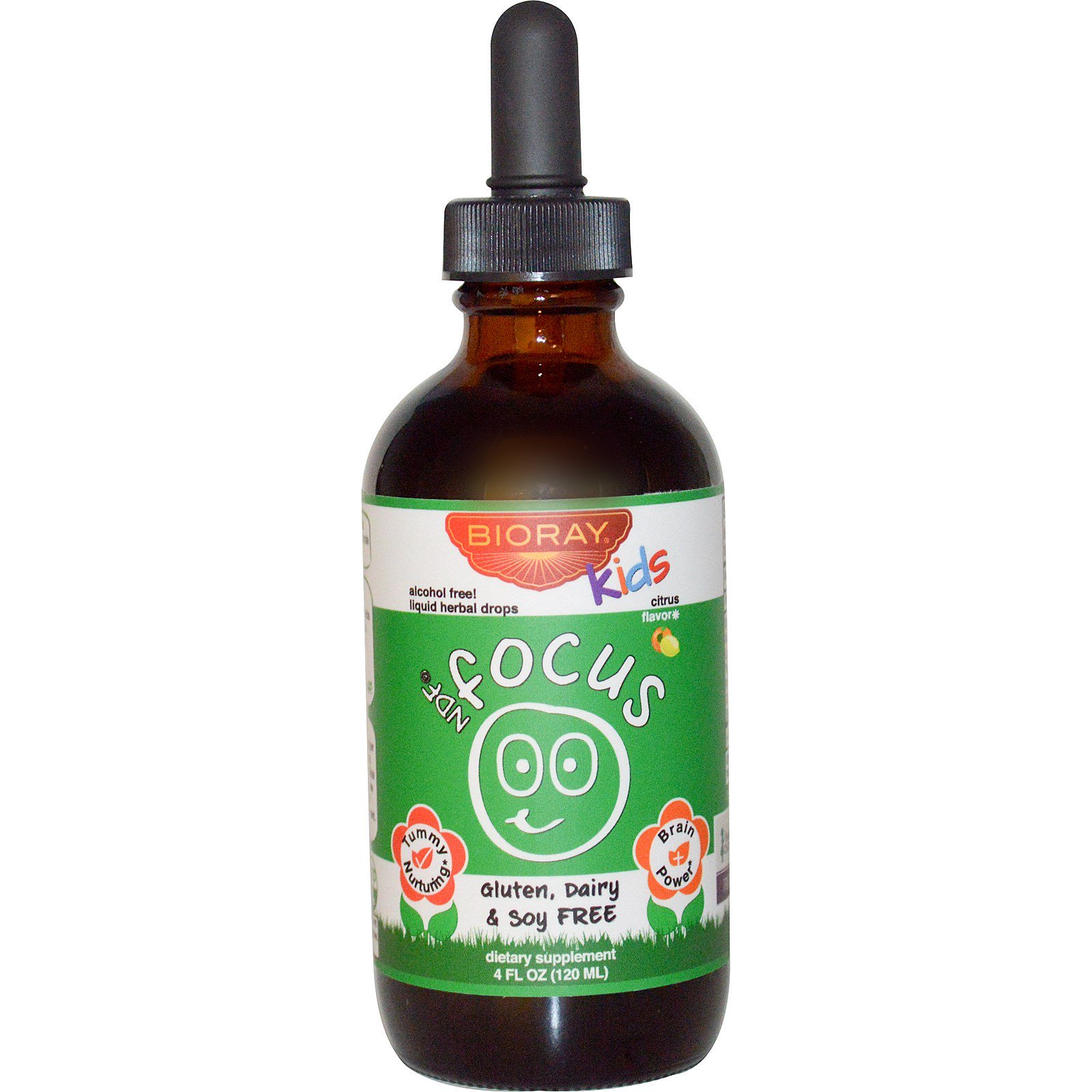Bioray, NDF Focus, Aumente a Atenção e Remova Toxinas, Crianças, Sabor Cítrico, 120 ml (4 fl oz)
