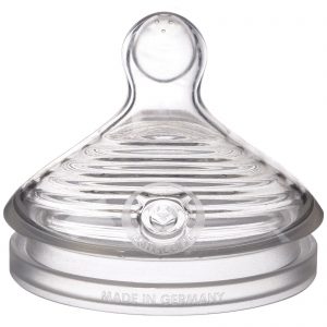 NUK, Simplesmente Natural, bico de mamadeira de baixo fluxo, 0+ Meses, 2 Pacotes