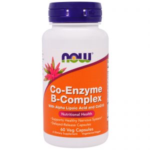 Now Foods, Co-Enzyme B-Complex, 60 Cápsulas Vegetais