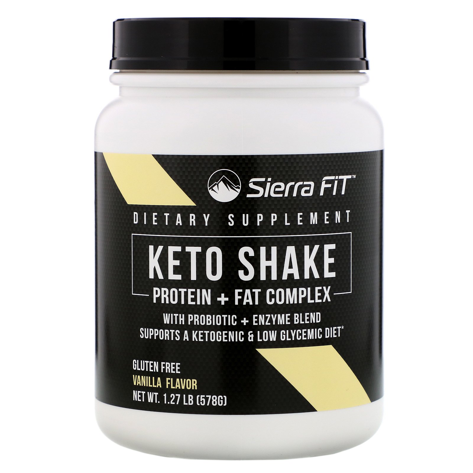 Sierra Fit, Shake Cetogênico, Sabor Baunilha, 578 g (1,27 lb)