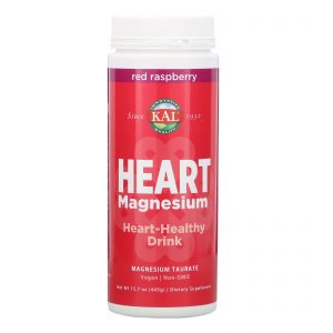 KAL, Heart Magnesium, Bebida para a Saúde do Coração, Framboesa Vermelha, 445 g (15,7 oz)