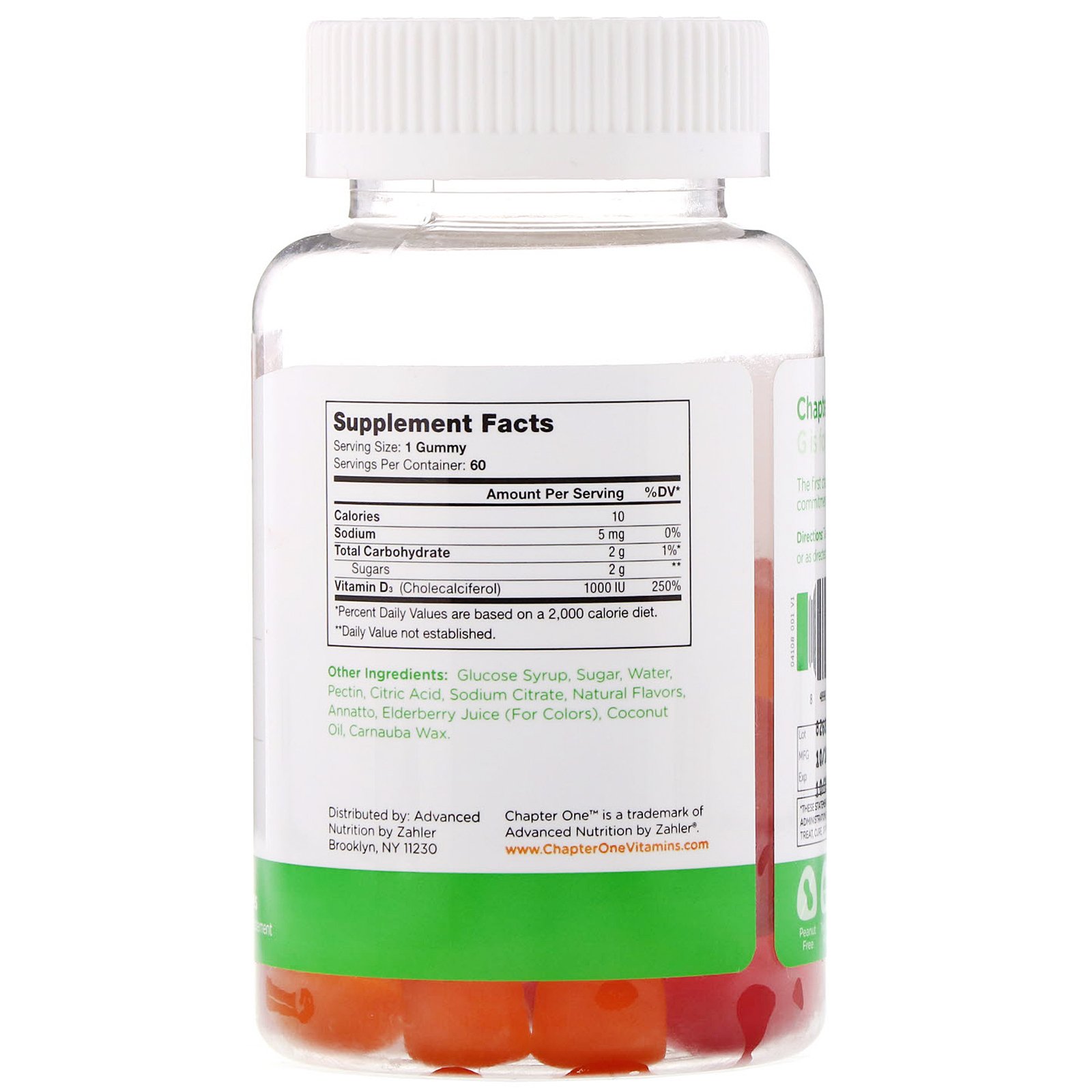 Chapter One, Vitamin D3, Flavored Gummies, 60 Gummies - Imagem 2