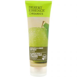Desert Essence, Compostos orgânicos, Body Wash, maçã verde e gengibre, 8 fl oz (237 ml)